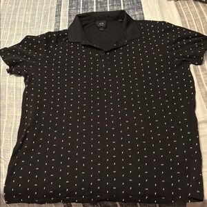 Armani Exchange Black Polo Shirt